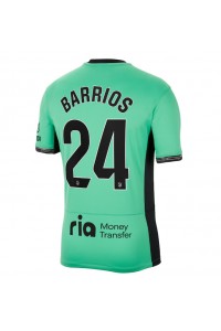 Atletico Madrid Pablo Barrios #24 Jalkapallovaatteet Kolmaspaita 2023-24 Lyhythihainen